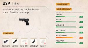 Usp pistol freefire