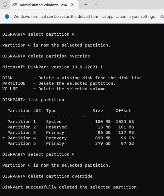 windows 11 disk partition extend c drive command prompt part 2